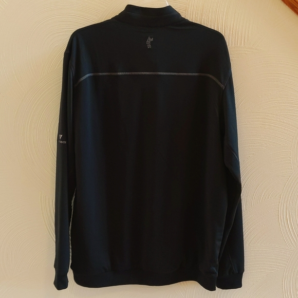 ⛳NWOT Men's Ashworth Lined 3/4 Zip Long Sleeve Pullover with Valley Brook Logo - Picture 2 of 6